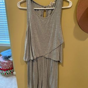 Grey soft touch romper
